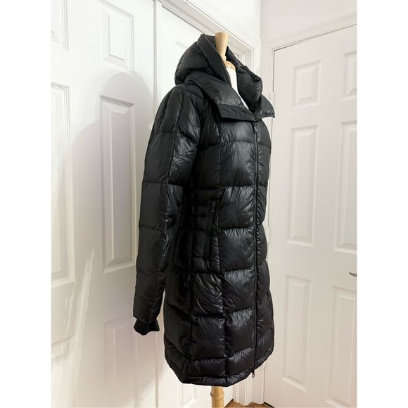 The North Face Womens Black Acropolis Hooded Down Puffer Parka Jacket Size Small - Picture 2 of 11